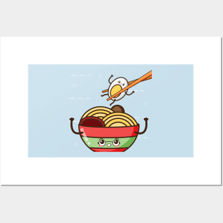 Cute Ramen Kawaii Egg Posters and Art